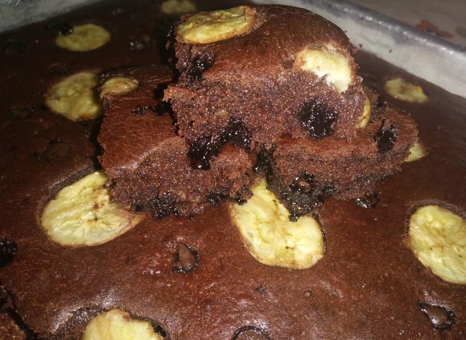 Cara membuat Kek Pisang Chocolate Moist – My Resepi