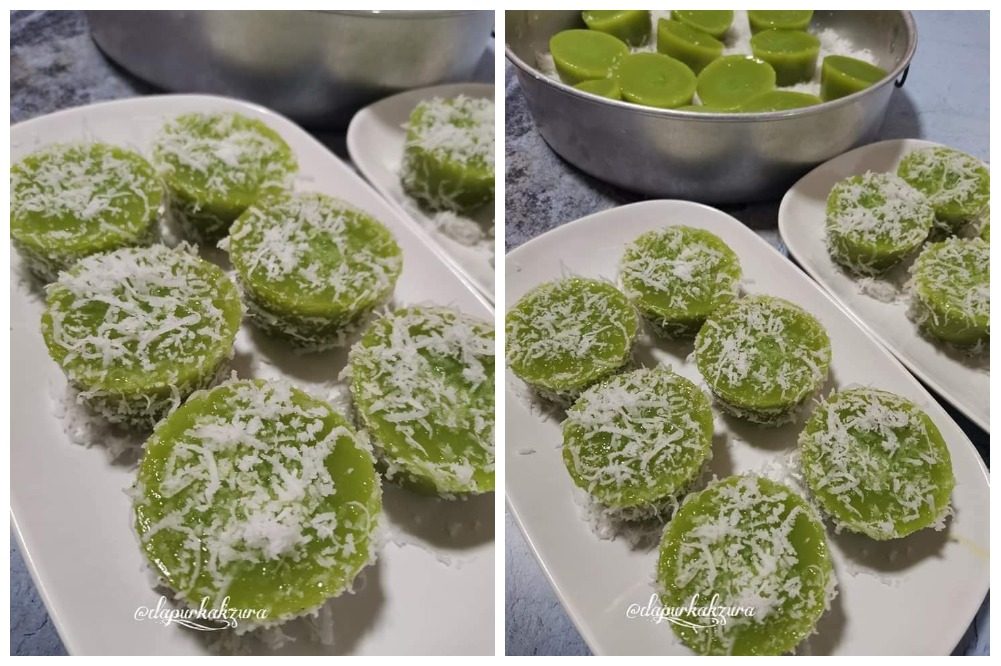 Cara untuk memuat kuih orang lama iaitu Kuih Kasui Pandan ...