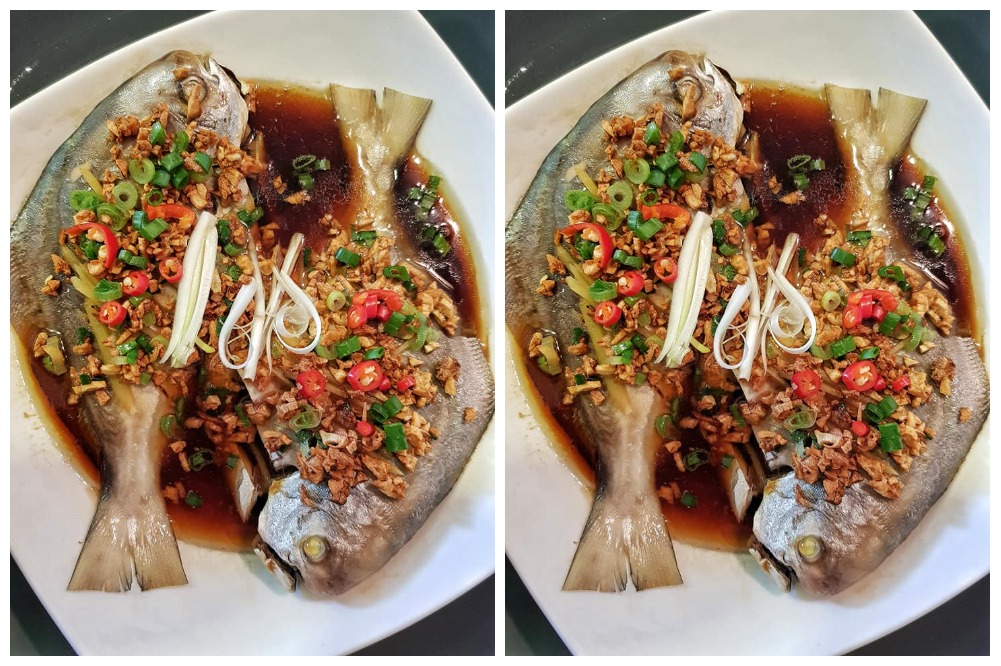 Cara ringkas tapi sedap untuk membuat Ikan Bawal Masak Stim Chinese