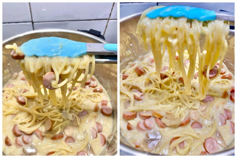 Cara buat Kuah Pasta carbonara super creamy tanpa menggunakan sos prego